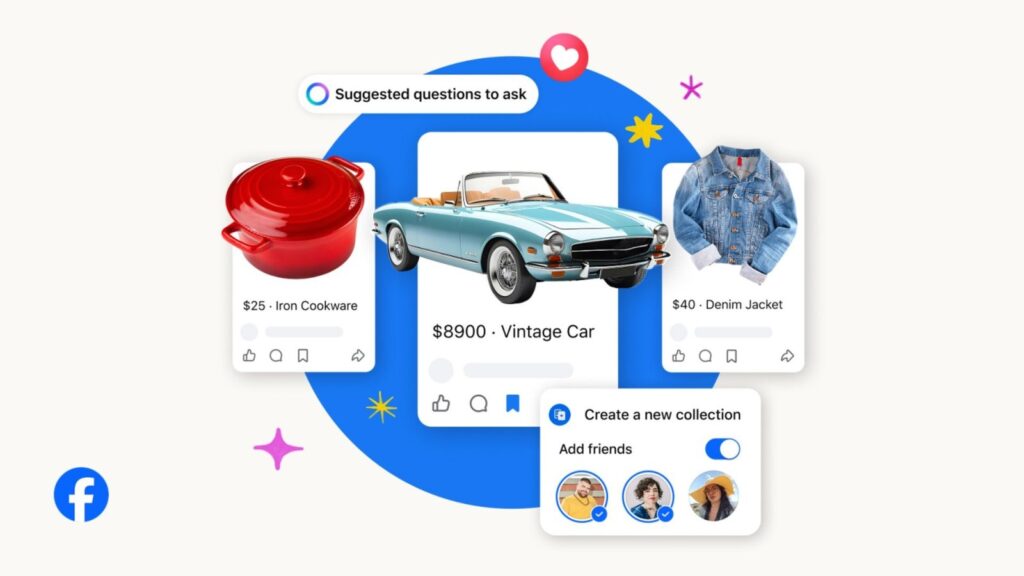 Facebook Marketplace ganha recursos de IA e se torna mais 'colaborativo'