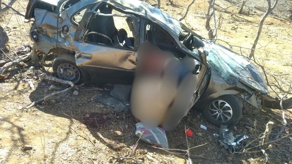 Uma morte e três feridos em acidente na curva do Airi, em Floresta