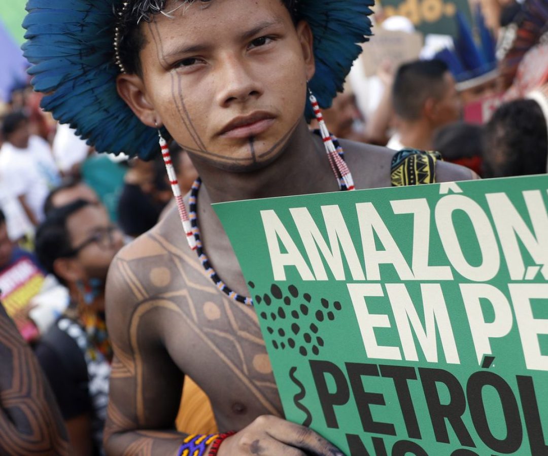 Em marcha global, indígenas cobram punição por morte de Guarani Kaiowá